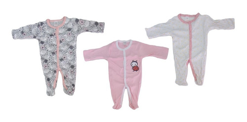 Pack 3 Pijamas Ositos Bebe Algodon Rib