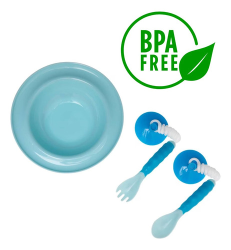 Juego De Cubiertos Y Platos Dreambaby - 9-24 Meses