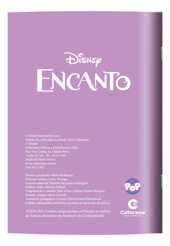 Mini Livro Infantil Ler E Colorir Com Lápis De Cor - Disney Encanto