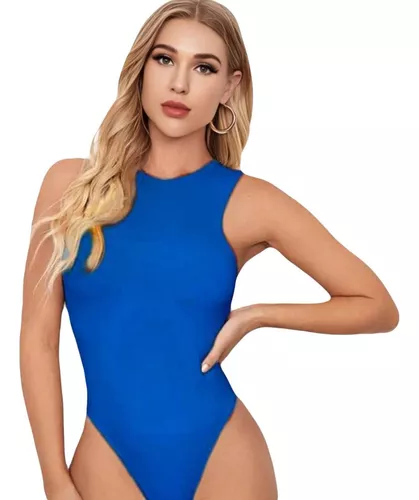 Body Cuello V Azul (Solo talla standar)