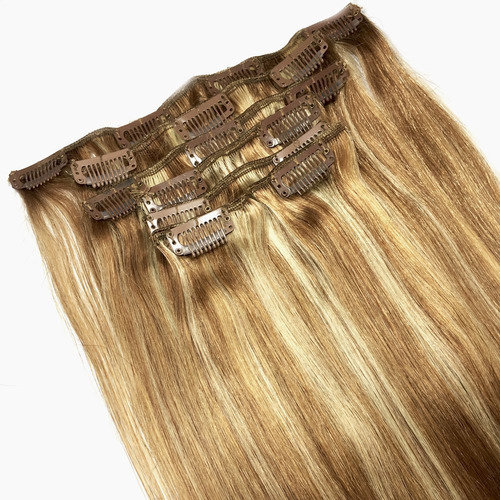 El Clip En Extensiones De Pelo De Cabello Humano De Oro De B