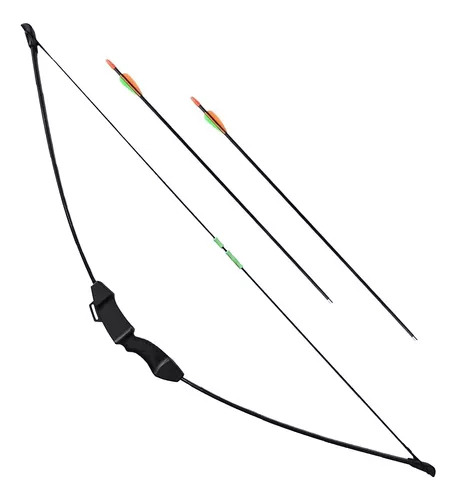 Arco Recurvo Swat Archery 15 Lb + Flechas - Infantil - Para Niños Chicos Negro