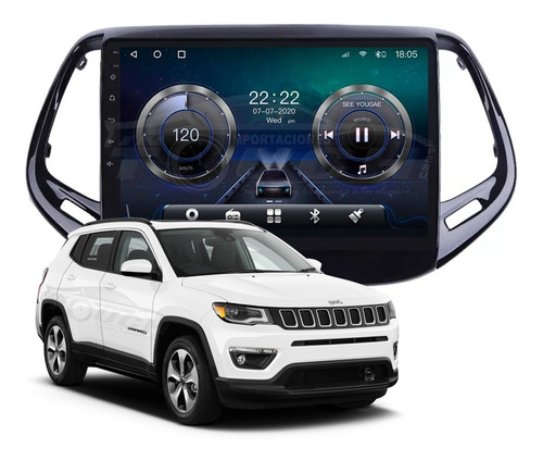Auto Radio Android Jeep Compass 2017-2019 4gb + 32gb