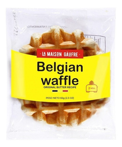Imagen 1 de 7 de Waffle Belga Original X 65gr  Pack X100un - Dulce 1° Calidad