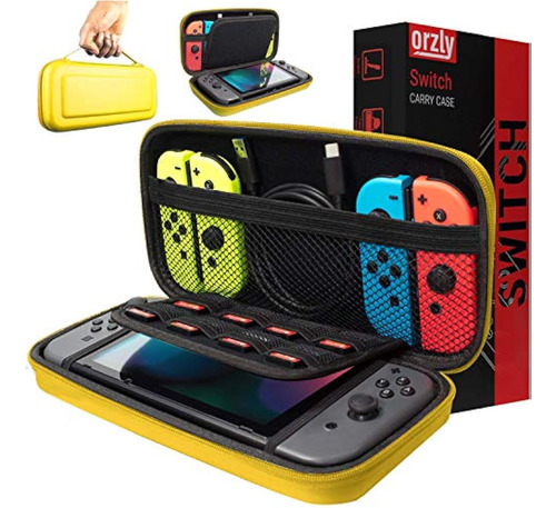 Estuche De Viaje Para Nintendo Switch Protector Amarillo