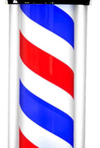Barber Pole Light Peluquería Barber Franja Blanca Azul Roja