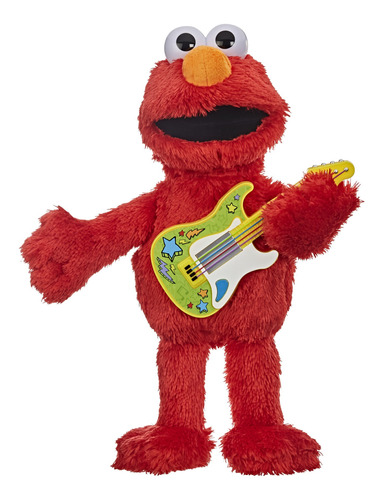 Peluche De Elmo 14'' Rock And Rhyme Cantante De Sesame