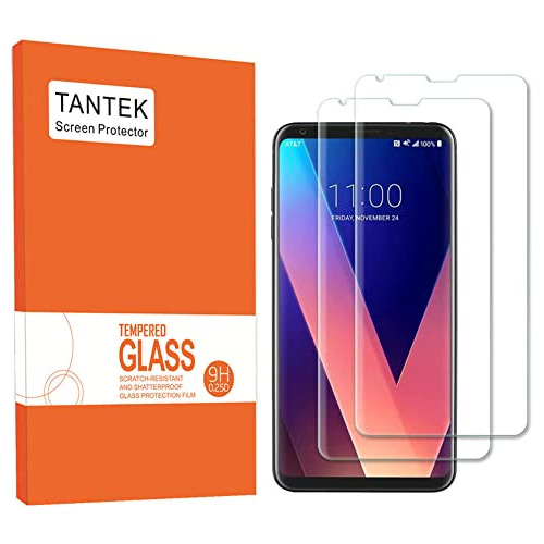 LG V30 Protector De La Pantalla, Tantek Anti-burbuja, Hd Ult