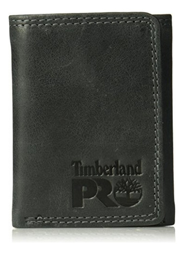 Cartera Triple De Cuero Timberland Pro Para Hombres Con Vent