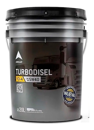 Lubricante Motor Diesel Turbodisel 15w40 Aceite Ancap 20 Lts
