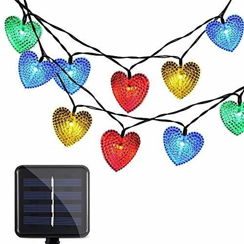 Lafeina Solar Powered Luces De Cadena De 20 Pies, 30 En Form