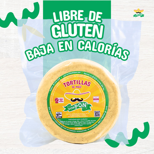Tortillas De Maíz Don Pon #14, 10 Paquetes De 900 Gramos