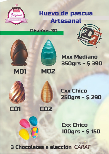 Huevo De Pascua Chocolate - N12 De 170 Grs - Semi Amargo