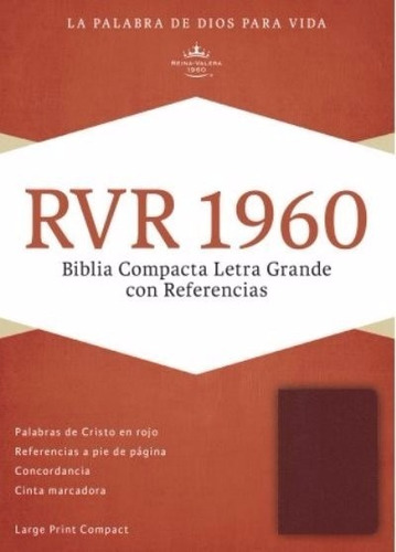 Biblia Compacta - Rojizo Imitacion Piel - Reina Valera 1960