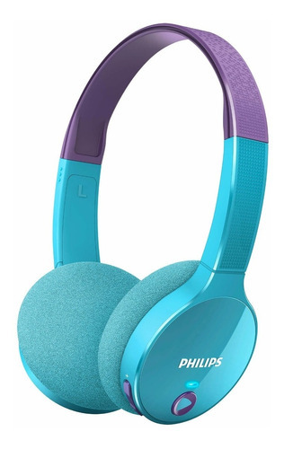 Auriculares Philips Para Niños Shk4000pp/00 Bluetooth Color Celeste