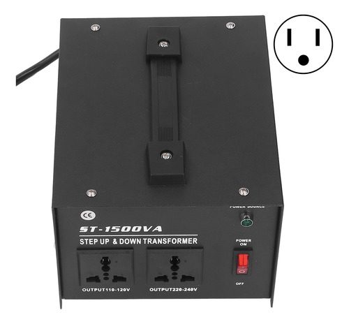 Transformador De Voltaje Step Up Converter 1500w Ajustable