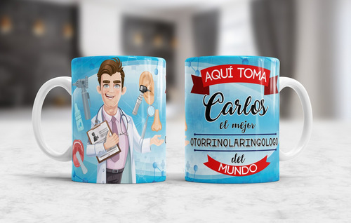 Taza Con Caja Aquí Toma El Mejor Otorrinolaringologo Dec