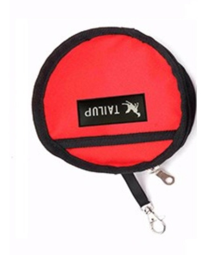 Plato Croquetas Para Perro Plegable Viaje Agua Bowl Color Rojo