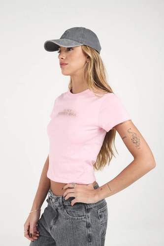 Remera Baby Tee In My Artist Era Difuminado Estampa