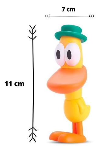 Imagem 3 de 3 de Boneco Pato Da Turma Pocoyo Cardoso