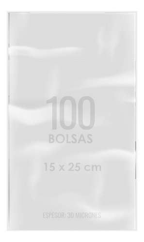 Bolsa 15x25 Cm Celofan Transparente 100 Unidades