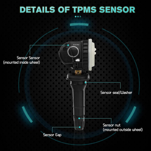 4p Sensor Llanta Presión Tpms Ford Mustang Lobo Fusion F150