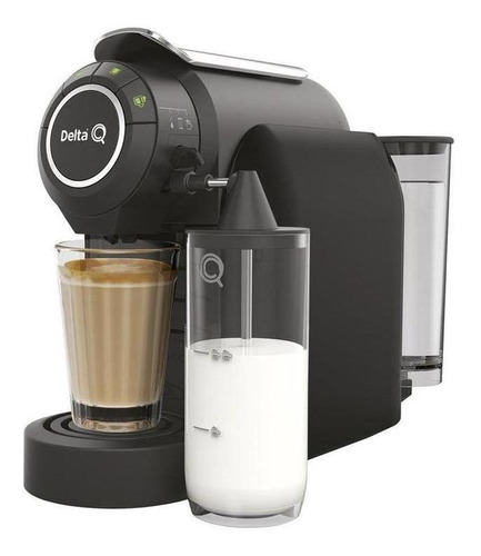 Cafetera negra Delta Q Milkqool Evolution 127v