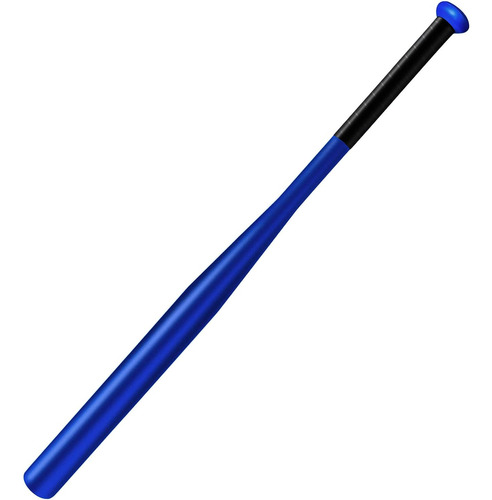 Bate Beisbol Negro Metálico Acero Pesado 70 Cm Inoxidable 