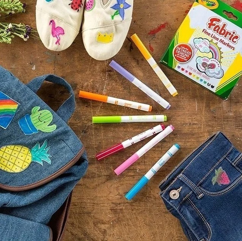 Marcador para Tela Accesorios Crayola 588626 Textil 10 Unidades