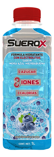 Suerox Bebida Hidratante 8iones Mora Azul 1 Lt