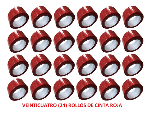 Imagen 3 de 5 de Cinta Roja Adhesiva X 24 Unidades