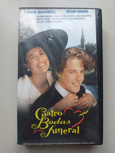 Película Vhs - Cuatro Bodas Y Un Funeral - Hugh Grant *