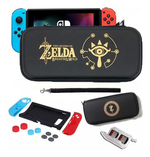  Estuche Zelda P Nintendo Switch  + Set Bomper + Caja