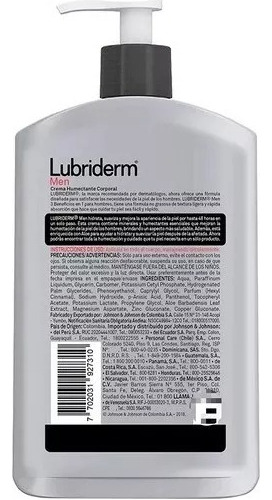 Crema Lubriderm Men 3 En 1 400 ml