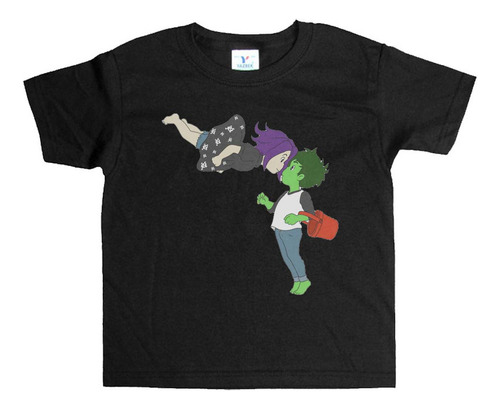 Remera Negra Niños Ponyo R16