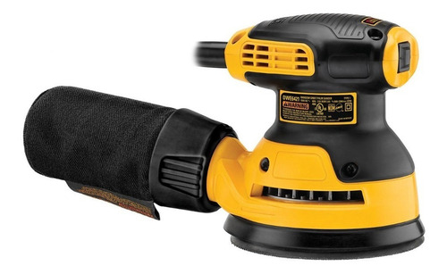 Lijadora Roto Orbital Aleatoria 5'' 280w Dewalt Dwe6421-b3 Color Amarillo Frecuencia 50 Hz/60 Hz