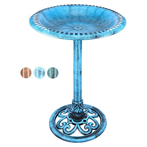 28 Inch Height Polyresin Birdbaths Lightweight Antique ...