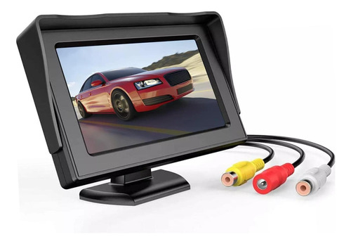 De Pantalla Retrovisor De Coche De 4,3 Pulgadas, Cámara