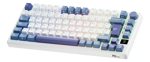 Teclado Wireless Royal Kludge Rkm75 75% Rgb Blanco Sw Brown