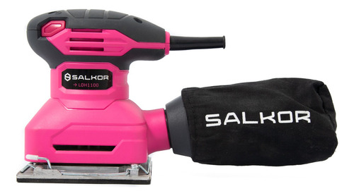 Lijadora Orbital Salkor Loh1100 115x110mm 250 Watts Salkor Color Rosa chicle Frecuencia 50 Hz