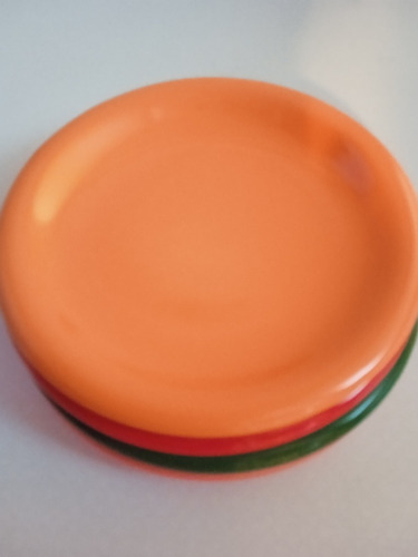 4 Platos Gruesos Cerámica 20 Cm Oportunidad (Usado)