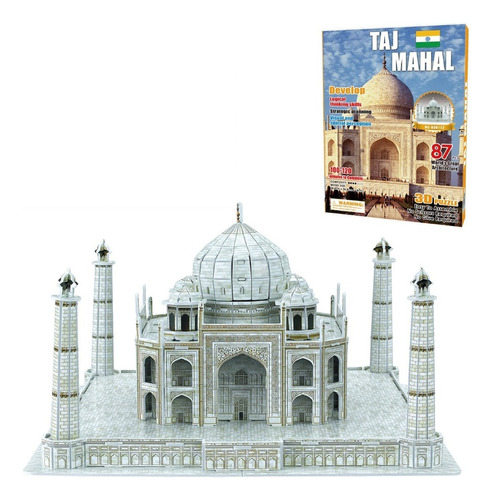 Puzzle 3d Bloques De Edificios De Fama Mundial-india Taj Mah
