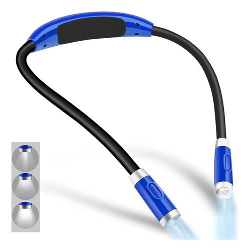 Lámpara De Lectura Flexible De Cuello Led Recargable