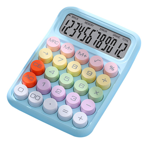 Calculadora, Teclado Mecánico Colorido, Escritorio Electróni