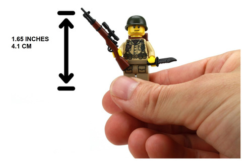 Minifigura Personalizada De Battle Brick Us Army Soldier Ww2