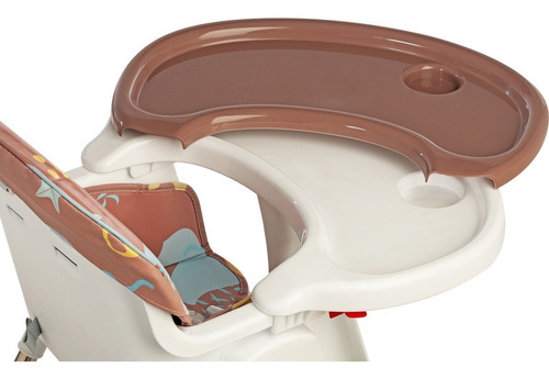 Silla De Comer Bebe Doble Bandeja Con Canasto Porta Objetos