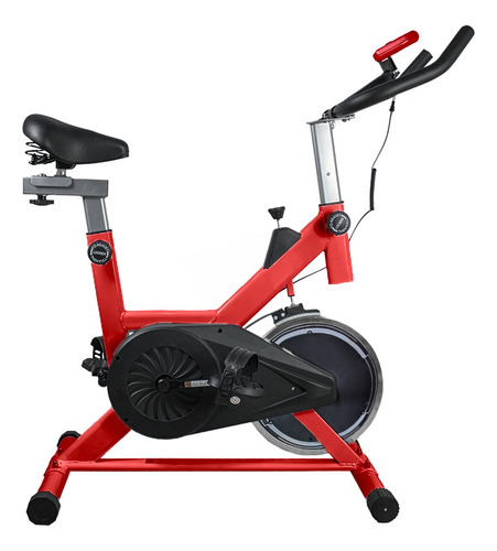 Bicicleta ergométrica UrbanFit Pro SH-612 para spinning cor vermelho