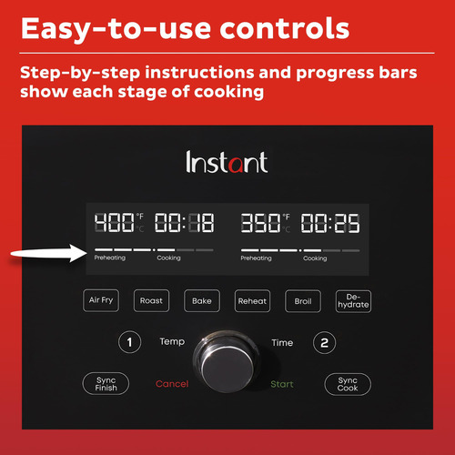 Air Fryer Instant Pot Versazone, 9 Cuartos De Galón, 8 En 1,