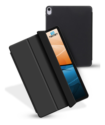 Funda Teknet Silicon Para iPad Air 11 2024 Air 5 Air 4 10.9 Color Negro