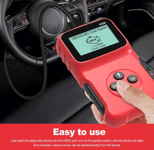 Scanner Automotriz Multimarca V309 Obd2 5 Idiomas 9 Protocol